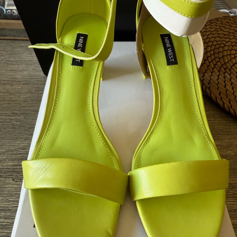 Nine West Women's Bright Yellow Sandals